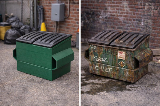 4 - Yard Dumpster – 1:24 Scale Miniature - MstrcrftMinis - 1313