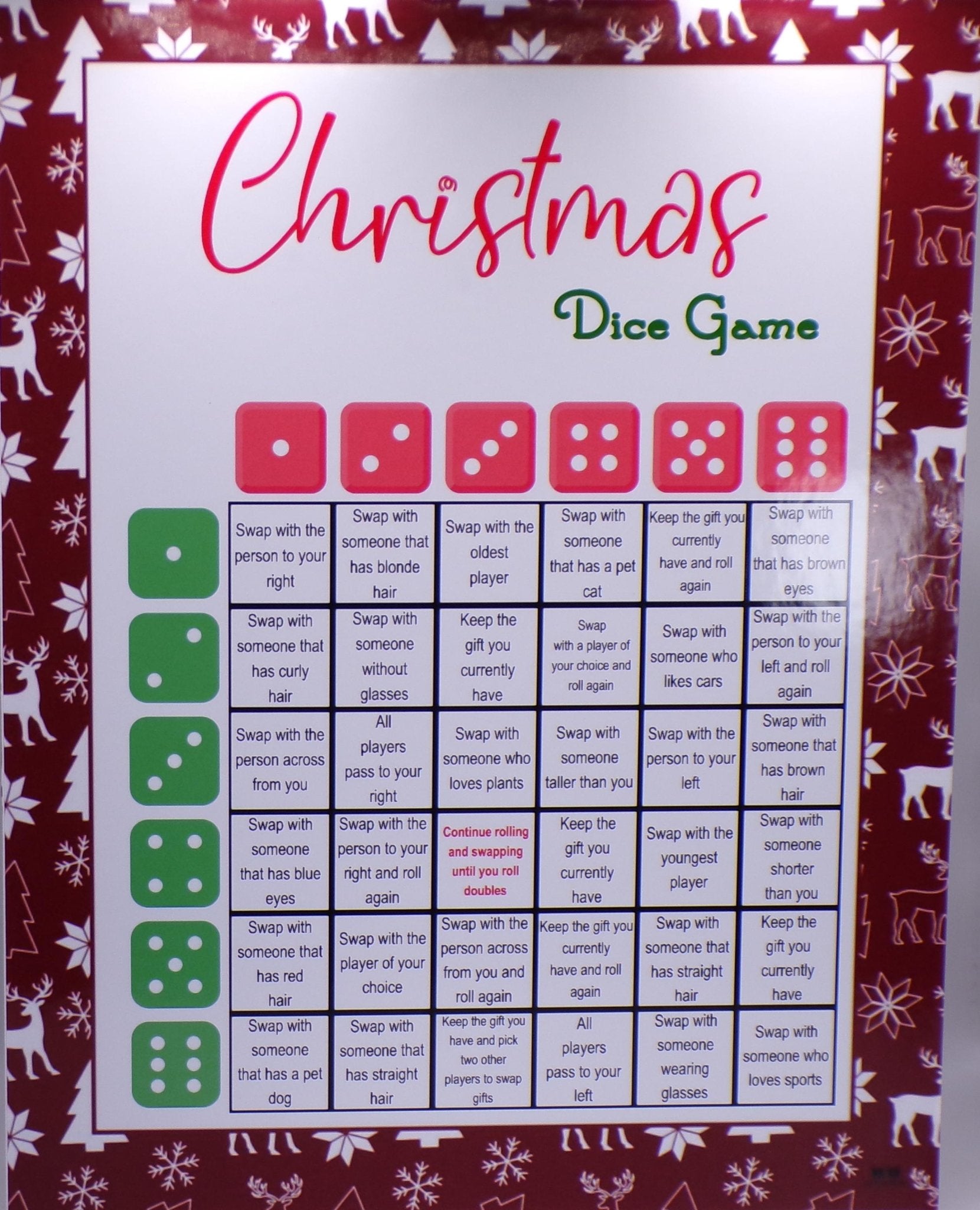 54+ Christmas Games - From Family to Adult - 5 Different Gift Exchange Games - Mistletoe Moolah Game - Mature Games Also - MstrcrftMinis - 