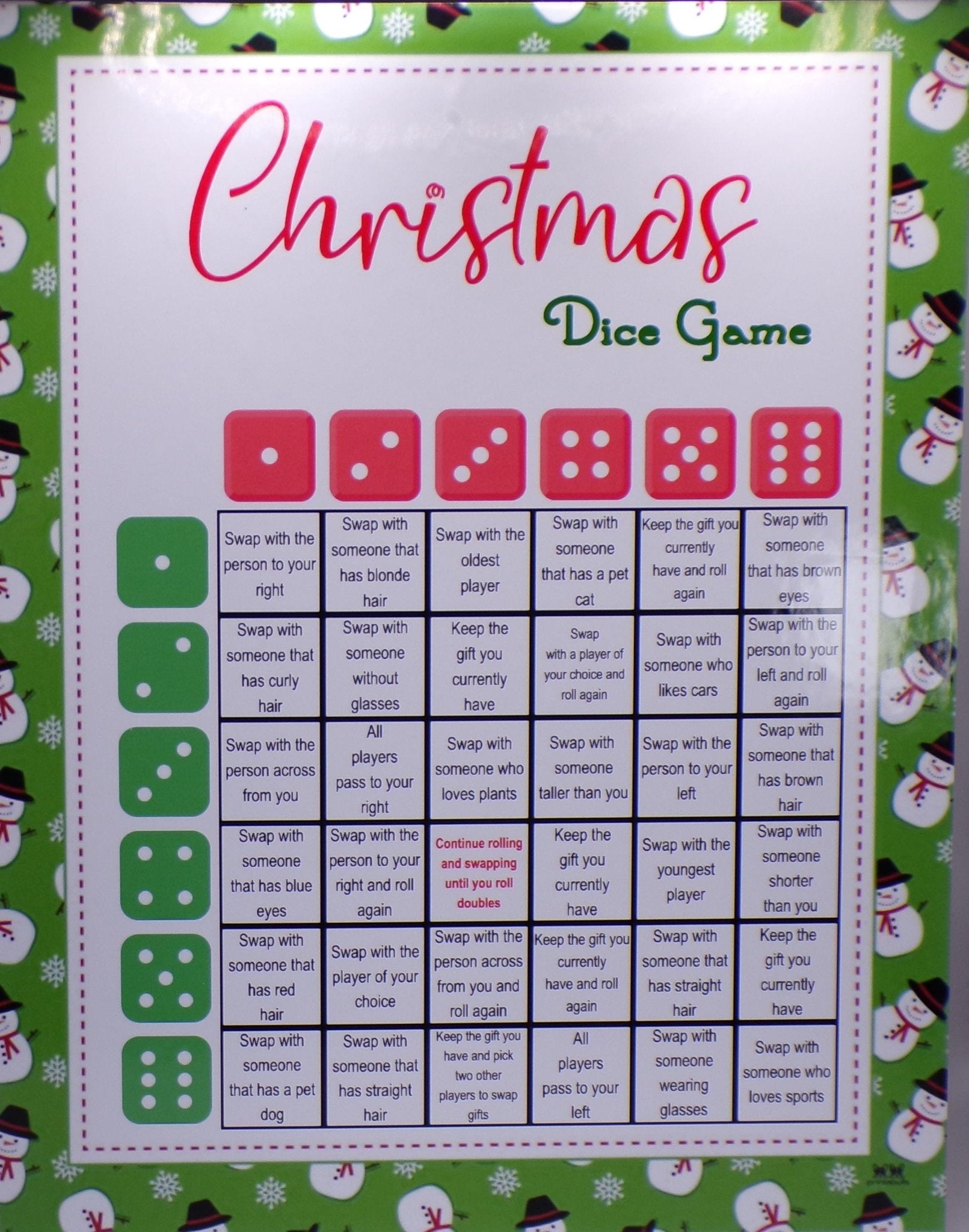 54+ Christmas Games - From Family to Adult - 5 Different Gift Exchange Games - Mistletoe Moolah Game - Mature Games Also - MstrcrftMinis - 