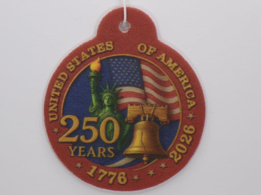 America @ 250 Air Fresheners – The Smell of Freedom - 3 Designs to Choose From - MstrcrftMinis - 1267