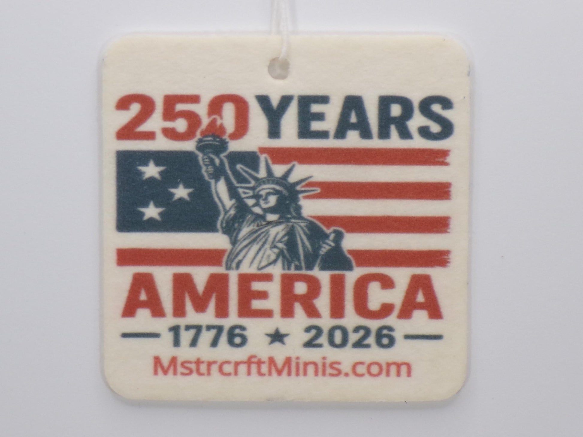 America @ 250 Air Fresheners – The Smell of Freedom - 3 Designs to Choose From - MstrcrftMinis - 1267
