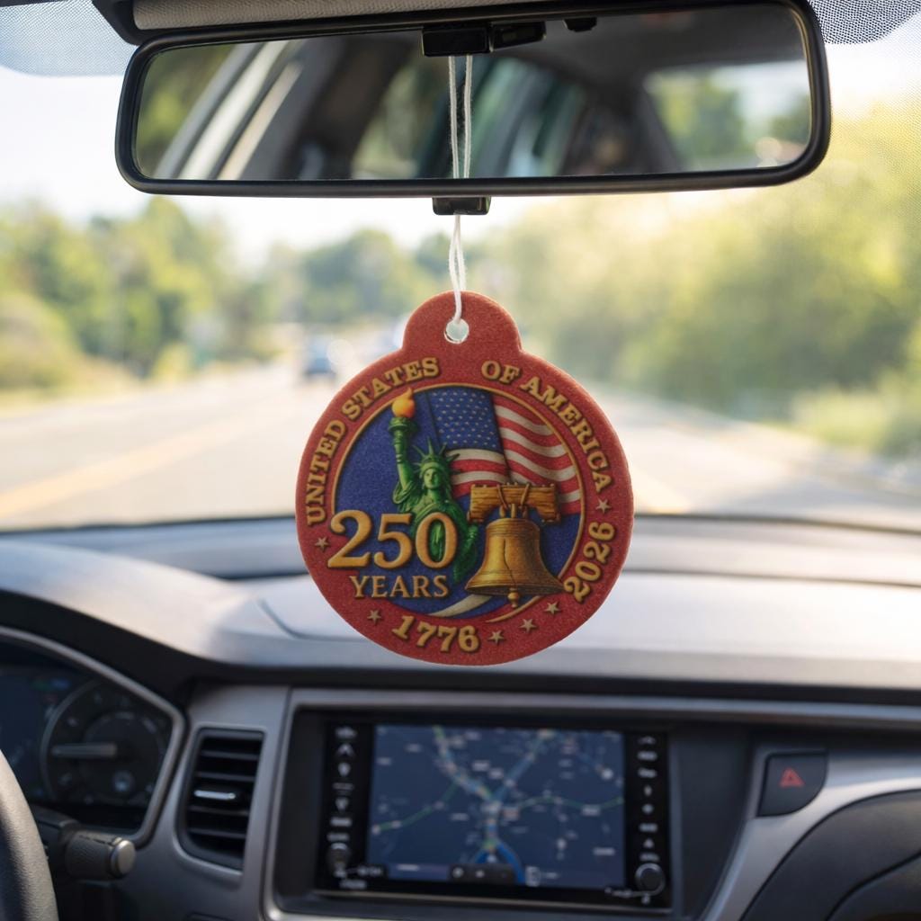 America @ 250 Air Fresheners – The Smell of Freedom - Liberty Bell & Statue of Liberty - MstrcrftMinis - 1267-1