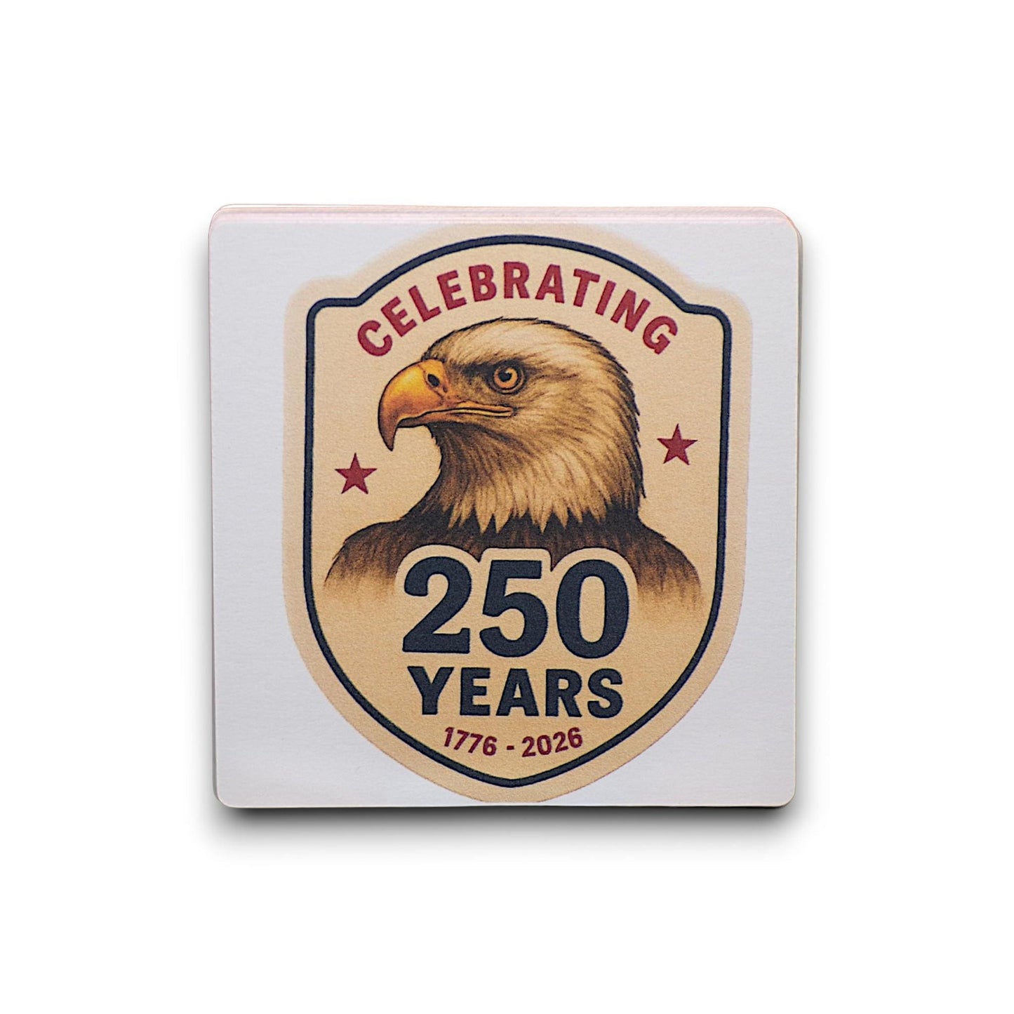 America @ 250 Drink Coasters - Celebrate America's 250th Anniversary - 4" Paperboard (10 - pack) - MstrcrftMinis - 1370