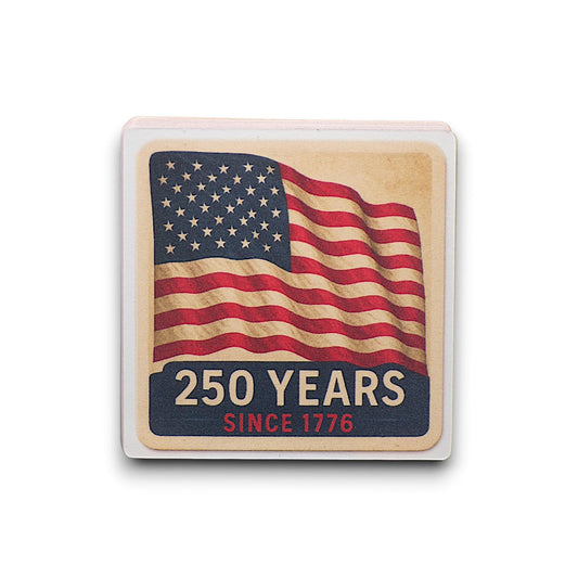 America @ 250 Drink Coasters - Celebrate America's 250th Anniversary - 4" Paperboard (10 - pack) - MstrcrftMinis - 1367