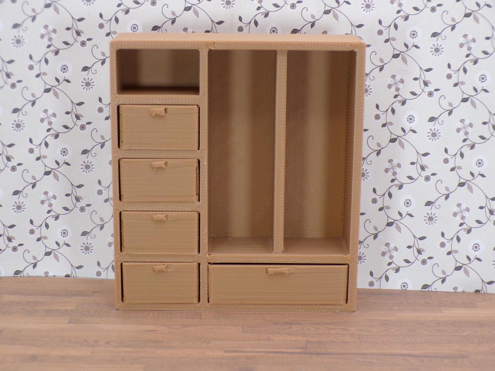 Bedroom Wardrobe – 1:24 Scale Miniature - MstrcrftMinis - 1326