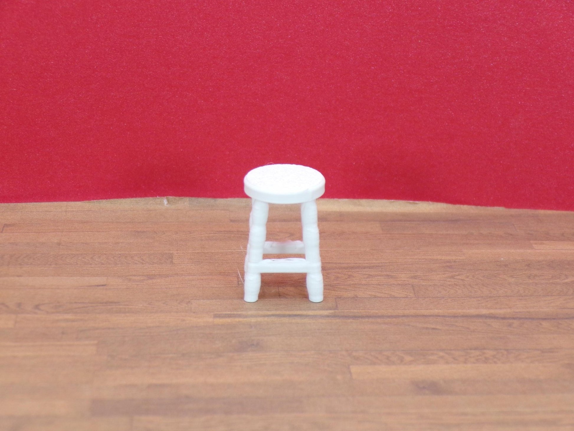 Breakfast Bar with 2 Stools – 1:24 Scale Miniature - MstrcrftMinis - 1404