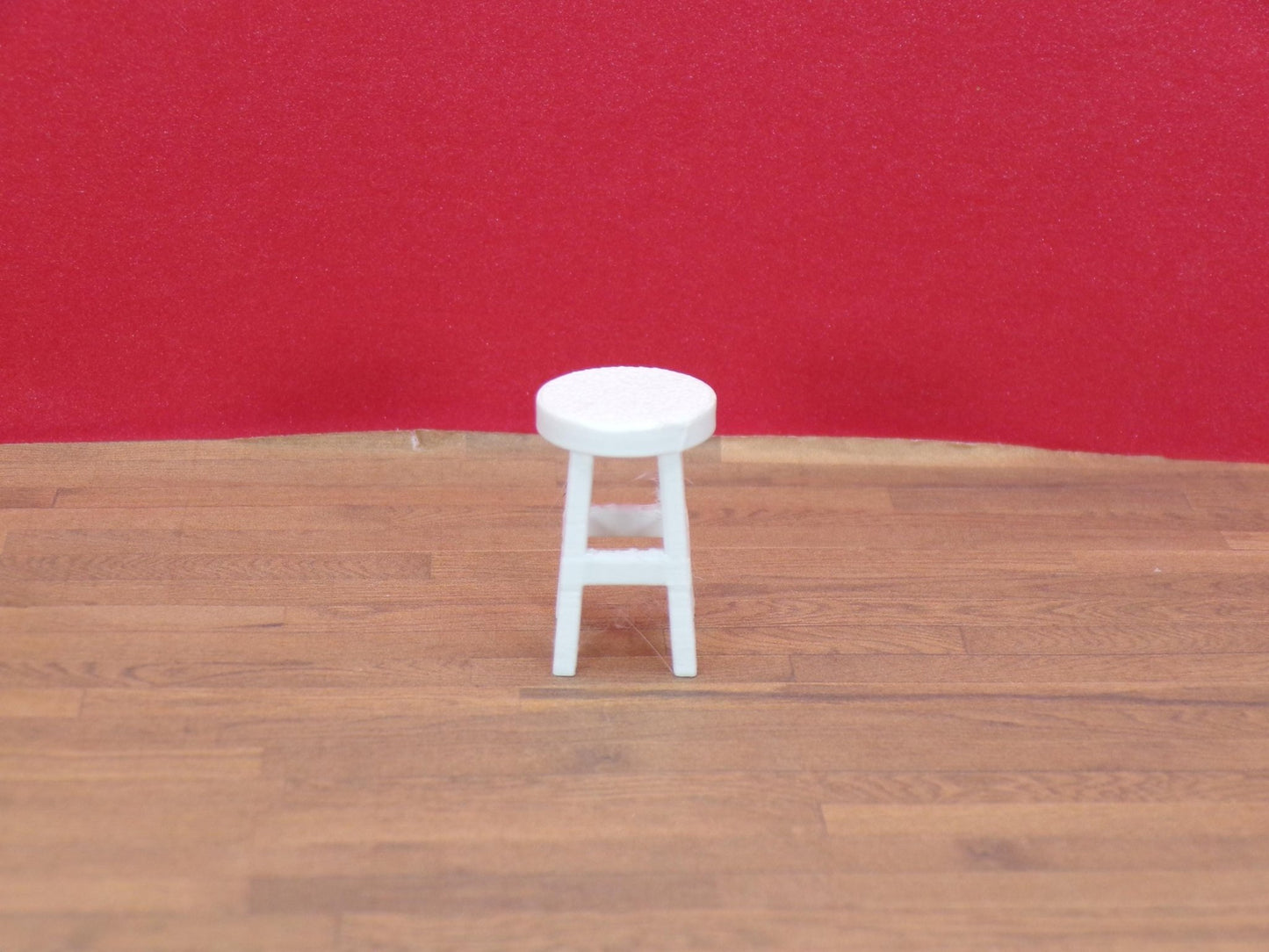 Breakfast Bar with 2 Stools – 1:24 Scale Miniature - MstrcrftMinis - 1404
