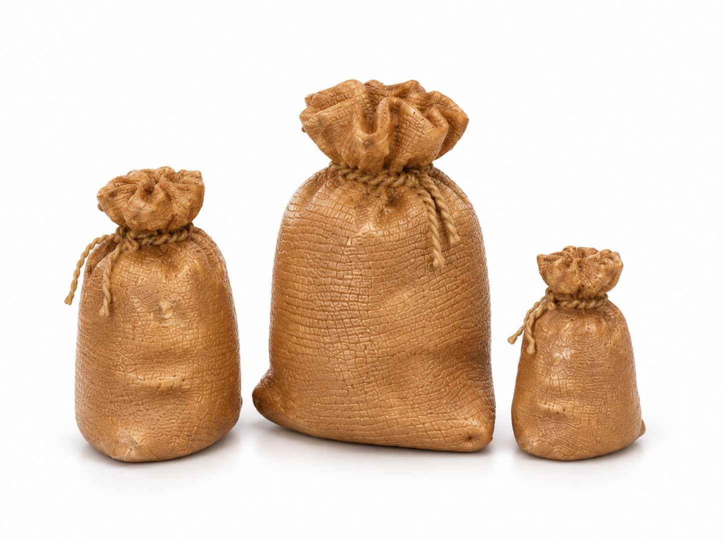 Burlap Sacks – 1:24 Scale Miniature Farm & General Store Sacks - MstrcrftMinis - 1386