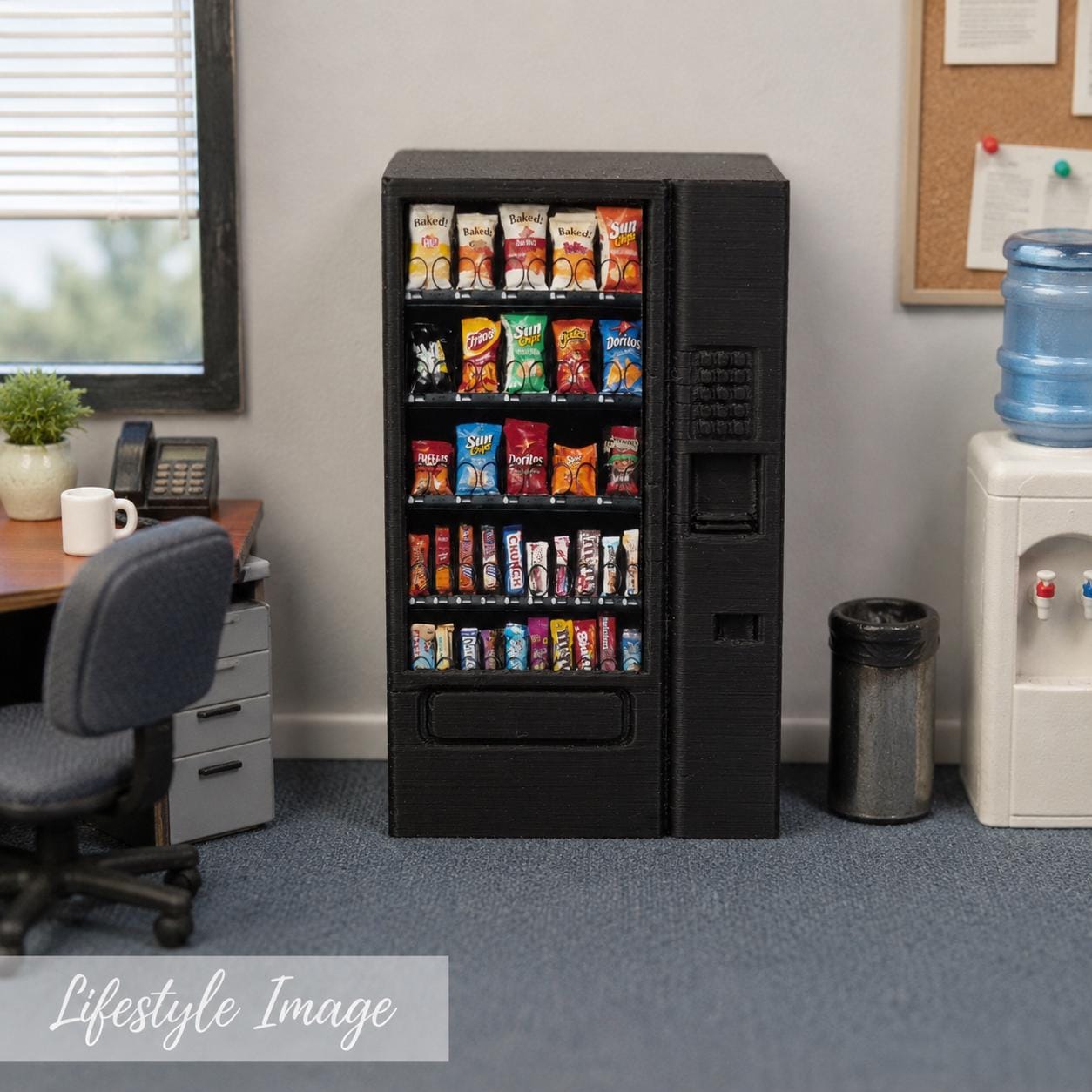 Candy & Chip Vending Machine – 1:24 Scale Miniature - MstrcrftMinis - 1406
