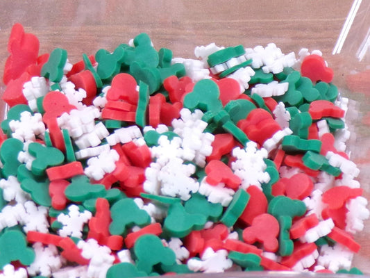 Christmas Wonder Mix - Polymer Clay Confetti - Slime, Craft, Decoden, or Resin Supplies - MstrcrftMinis - 1133