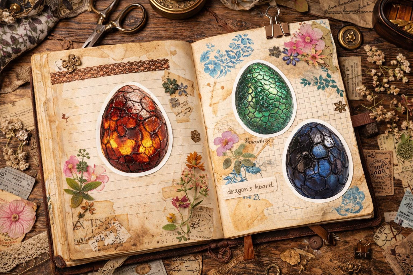 Dungeons & Dragons Dragon Egg Sticker Pack – 24 or 96 Vinyl Stickers - MstrcrftMinis - 1343