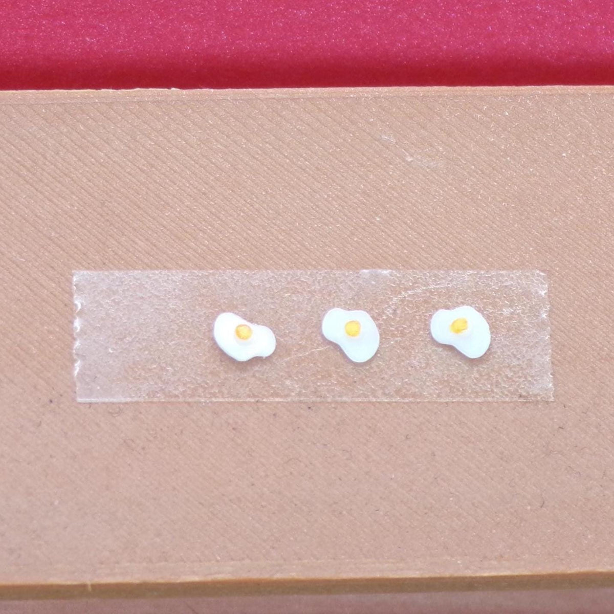 Fried Eggs – Set of 3 – 1:24 Scale Miniature - MstrcrftMinis - 1421