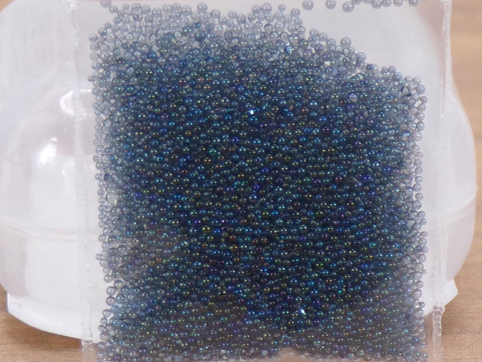 Fun Microbeads 5 Colors to Choose From - Nail Art, Caviar Beads, No Hole, Glass, Great for Resin Projects: 0.6mm - 0.8mm - MstrcrftMinis - 1139