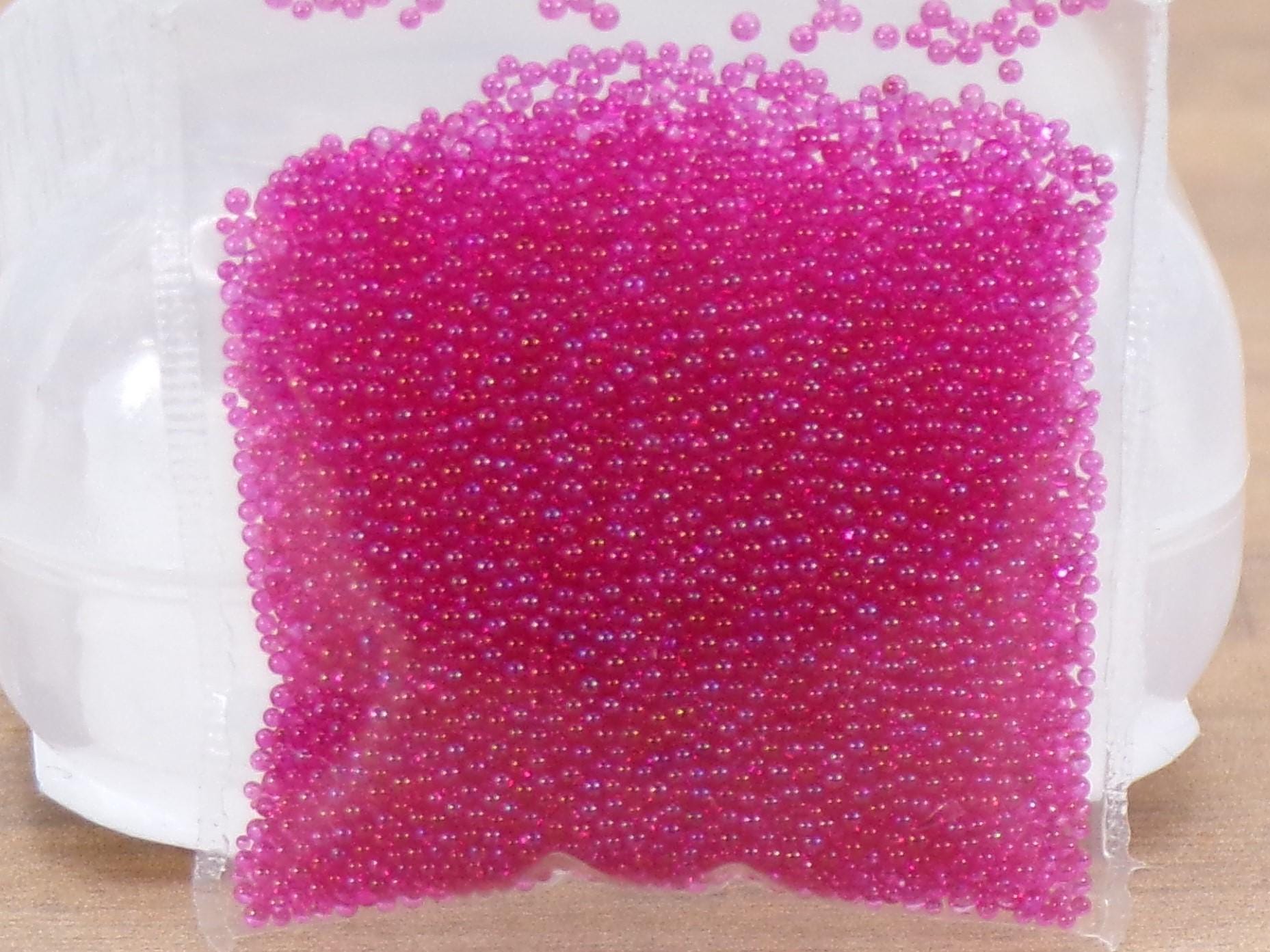 Fun Microbeads 5 Colors to Choose From - Nail Art, Caviar Beads, No Hole, Glass, Great for Resin Projects: 0.6mm - 0.8mm - MstrcrftMinis - 1139