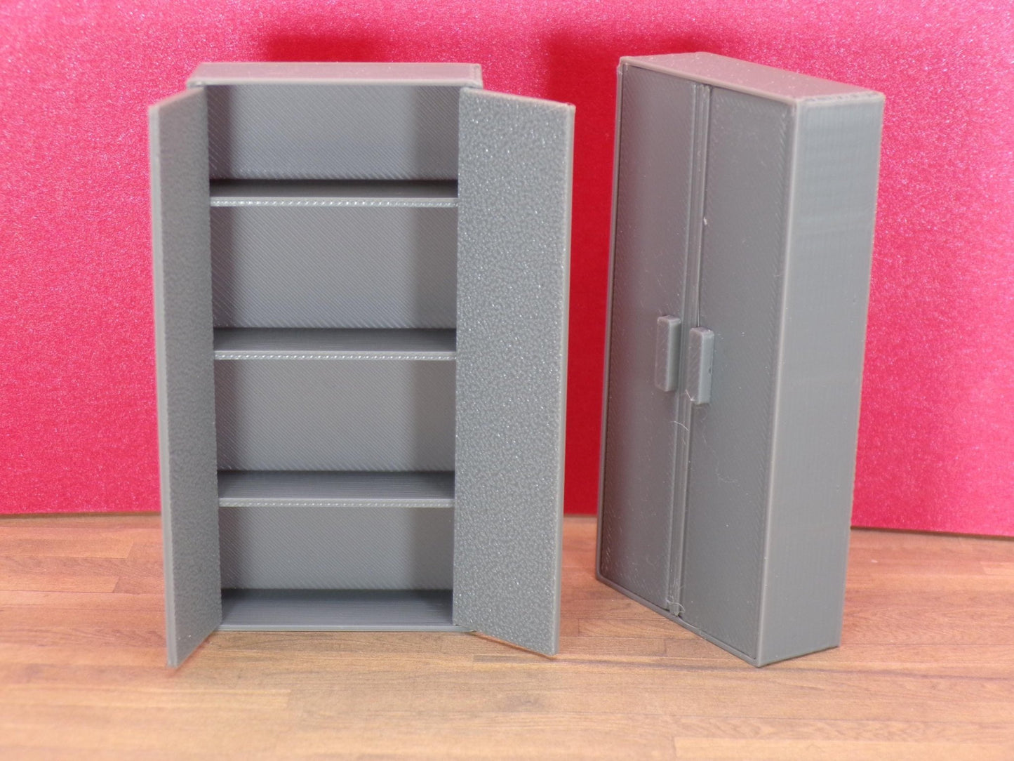 Garage Storage Cabinet – 1:24 Scale Miniature - MstrcrftMinis - 1325