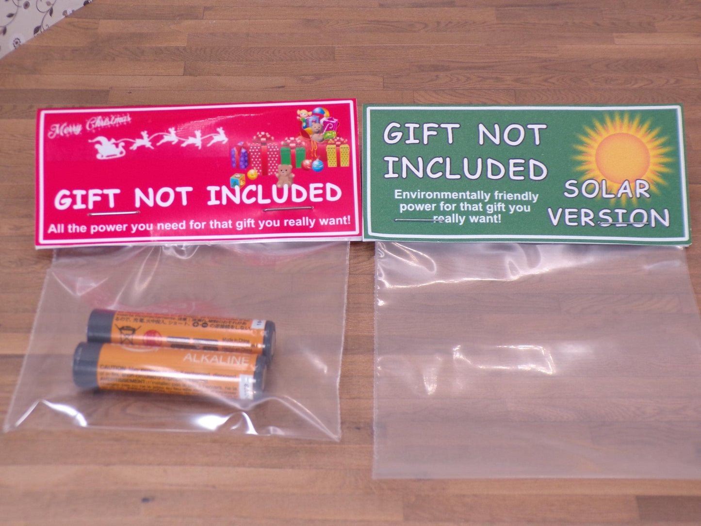 Gift Not Included. Gag Christmas Gift, Joke Gift, Stocking Stuffer. - MstrcrftMinis - 1091