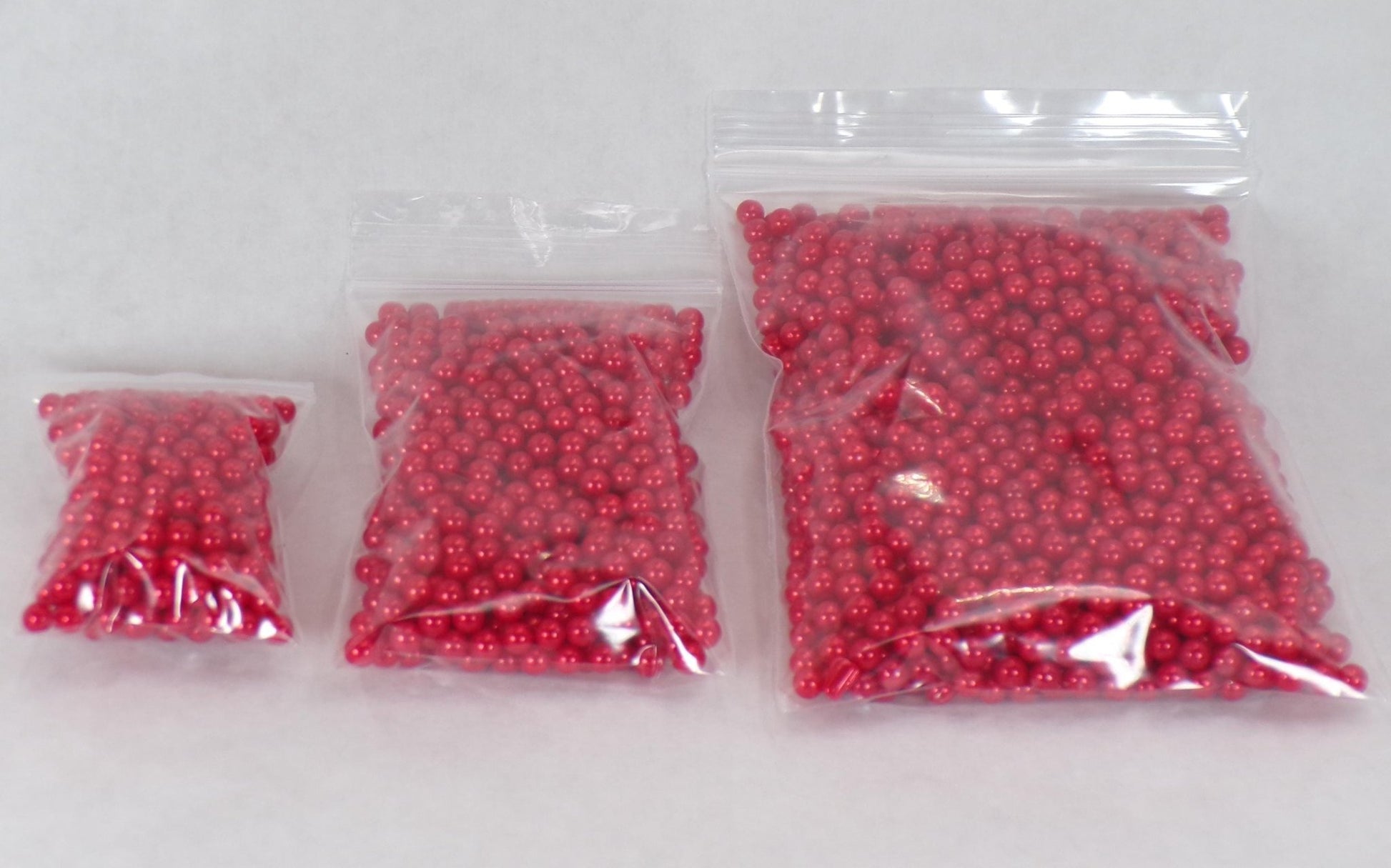 Gold, Silver, Red, or Green 4mm No - Hole Pearls - Fake Pearls - No Hole Pearls - No Hole Beads - Fake Gold / Silver - MstrcrftMinis - 1083 - 10