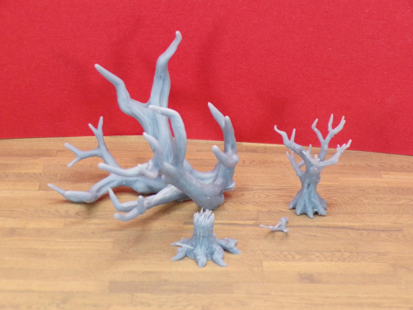 Halloween Landscaping – 1:24 Scale Dead Trees, Stumps, Dead Bushes & Branches | Haunted Forest Miniatures - MstrcrftMinis - 1401-A