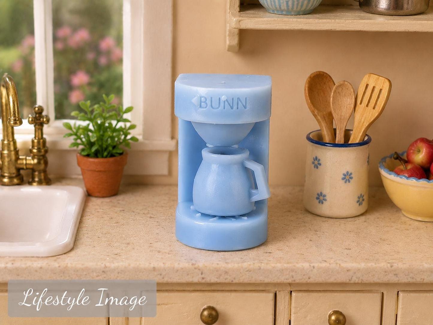Home Coffee Maker with Coffee Pot – 1:24 Scale Miniature - MstrcrftMinis - 1384