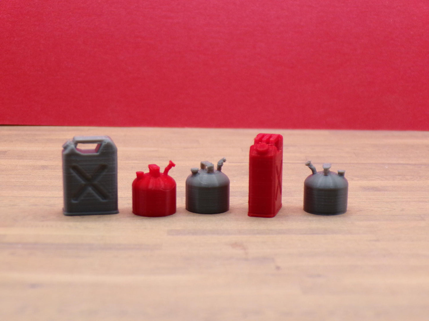 1:24 Scale Vintage-style Gas Cans-A Great Addition to a Repair Shop, Garage, or Service Station - 5-Gallon and 2.5-Gallon Versions Available