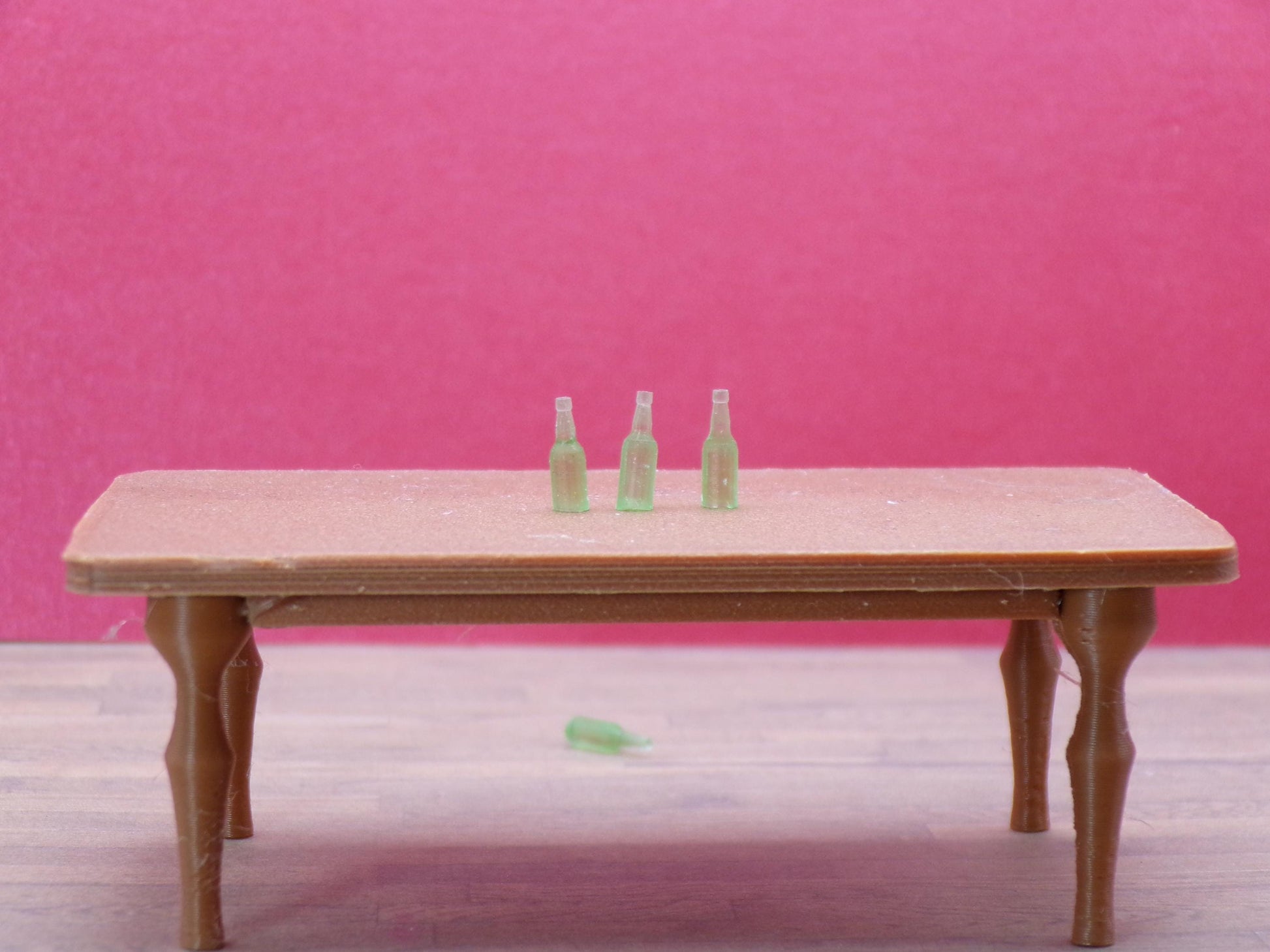 1:24 Scale Miniature Soda Pop Bottles (Set of 24) | Green, Clear & White Bottles | Dollhouse Kitchen or Diner Drink Props