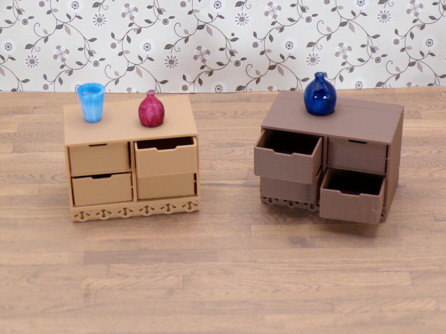 1:24 Scale 2- and 4-Divider Bin Storage Unit | 1/25 Scale | G Scale
