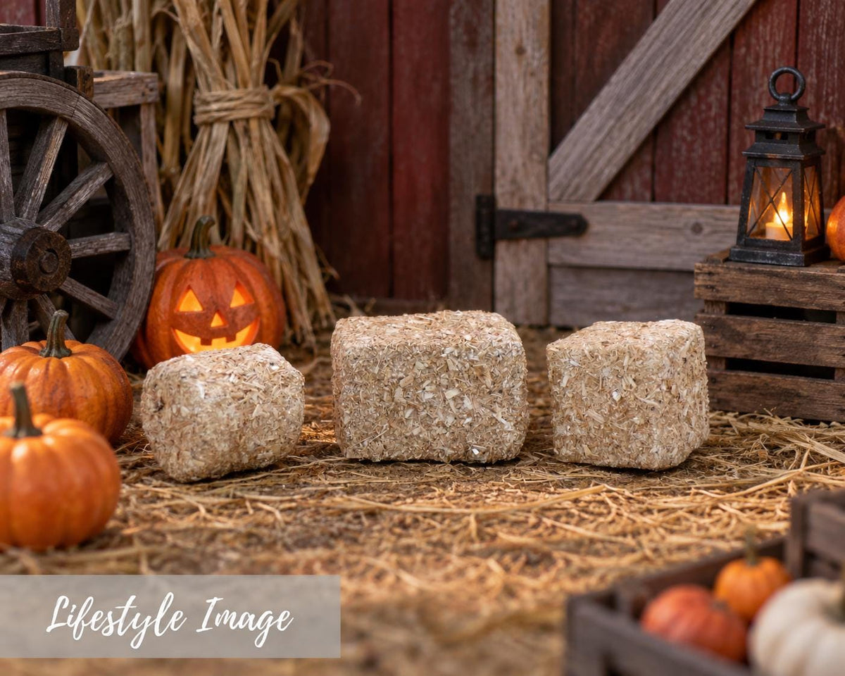 Hay Bales – 1:24 Scale Miniature for Fall Scenes