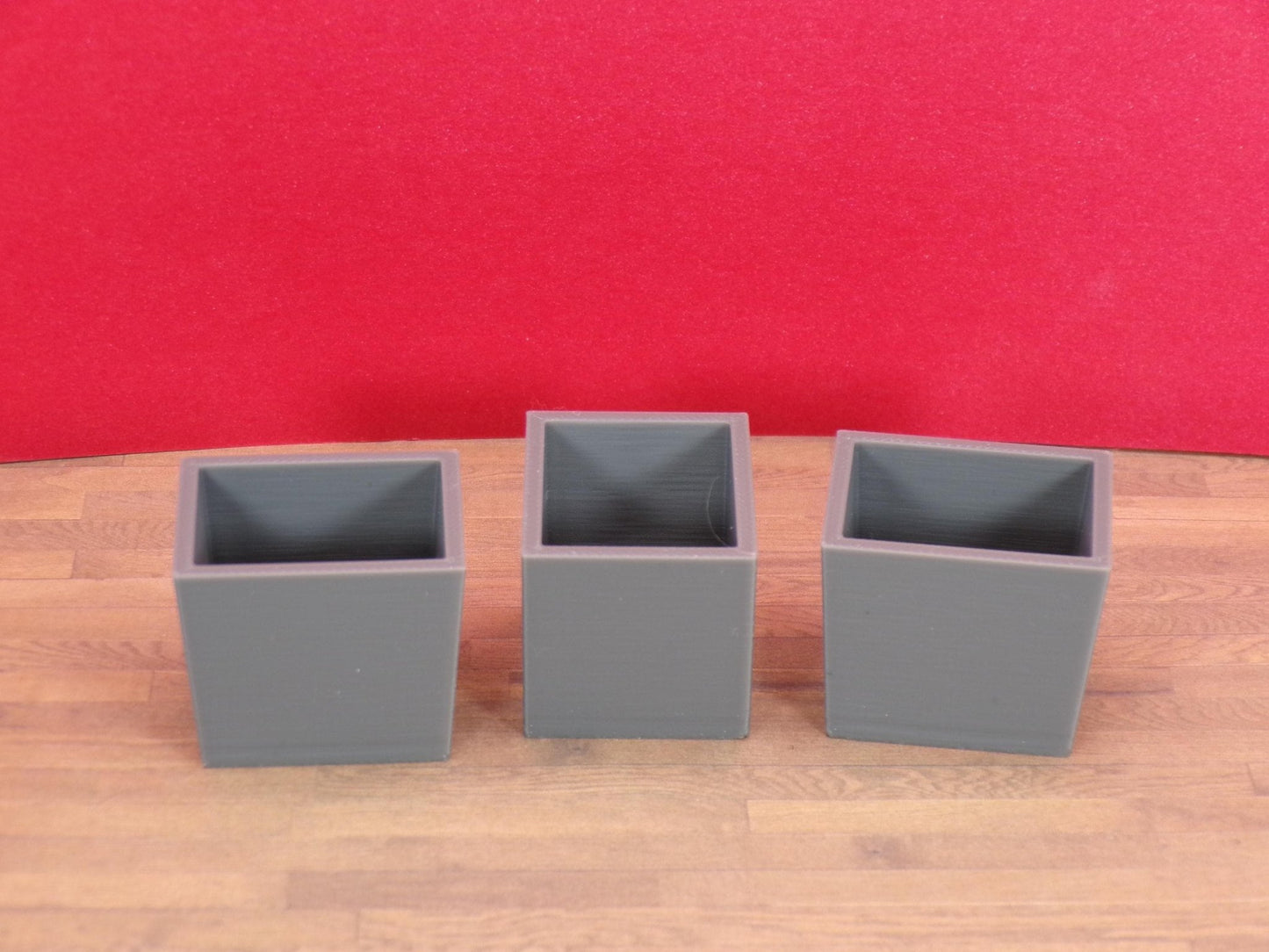 Industrial Concrete Planter Set of 2 – 1:24 Scale Miniature - MstrcrftMinis - 1333