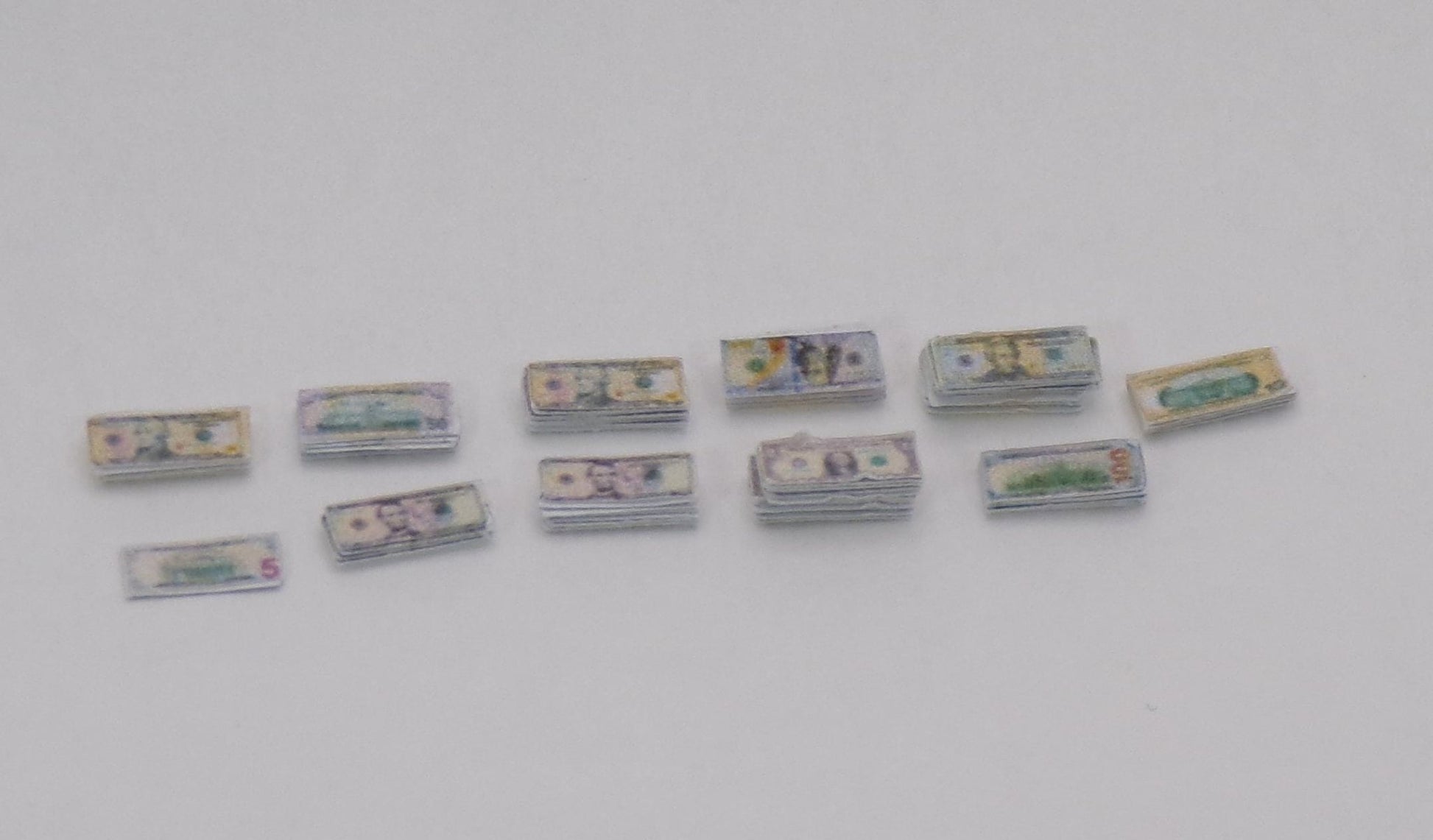 It's All About the Money, Money, Money - 1:24 Scale Stacks of Money - US Dollars - MstrcrftMinis - 1038