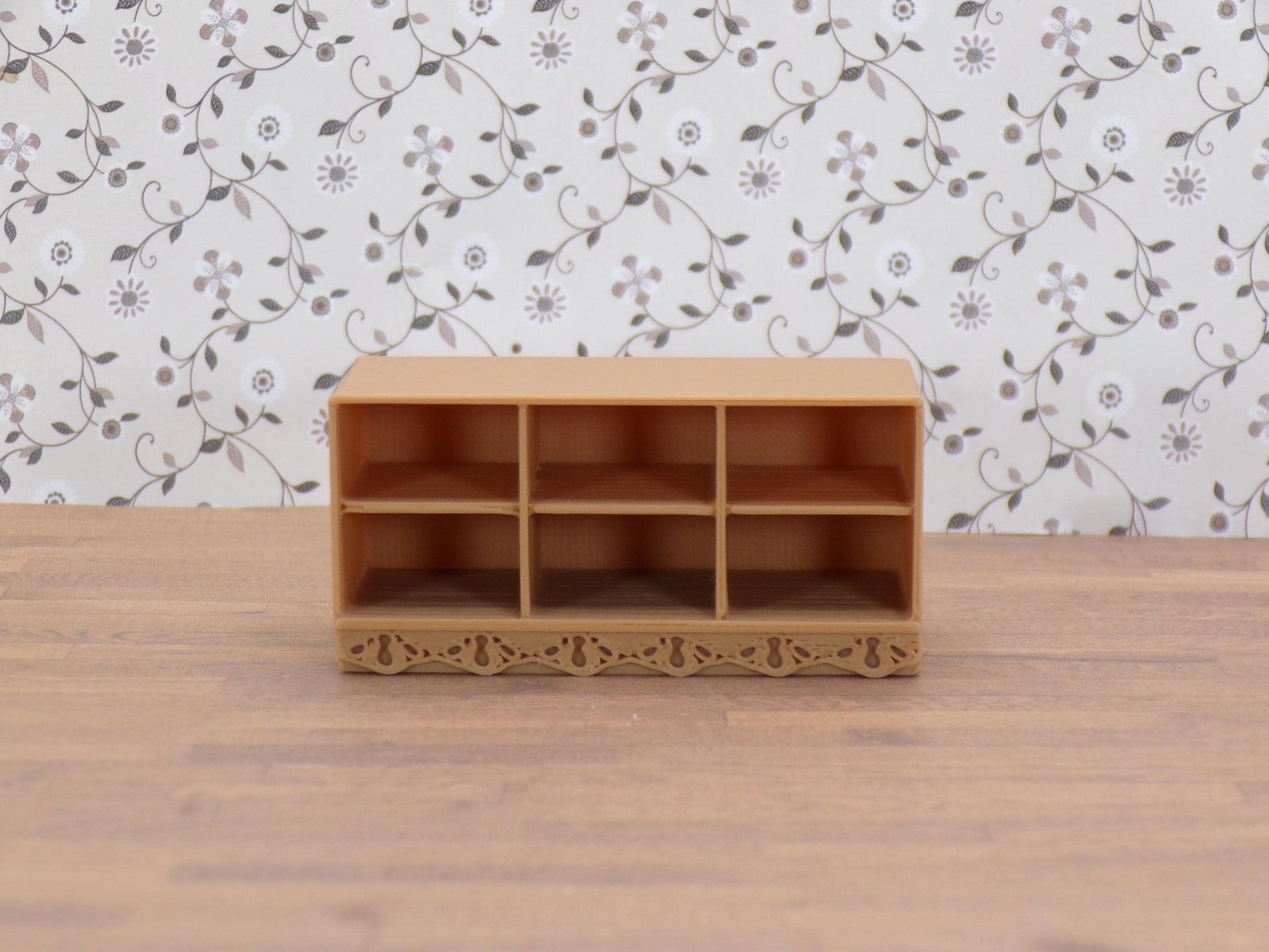 Living Room Shelf – 1:24 Scale Miniature - MstrcrftMinis - 1305