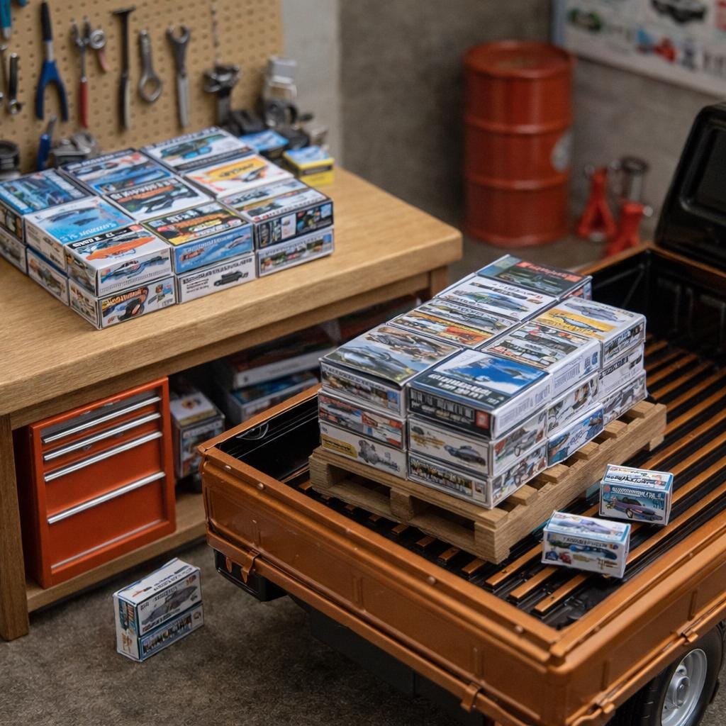 Model Car Boxes (of 1/24 scale cars) – 1:24 Scale Miniature - MstrcrftMinis - 1310