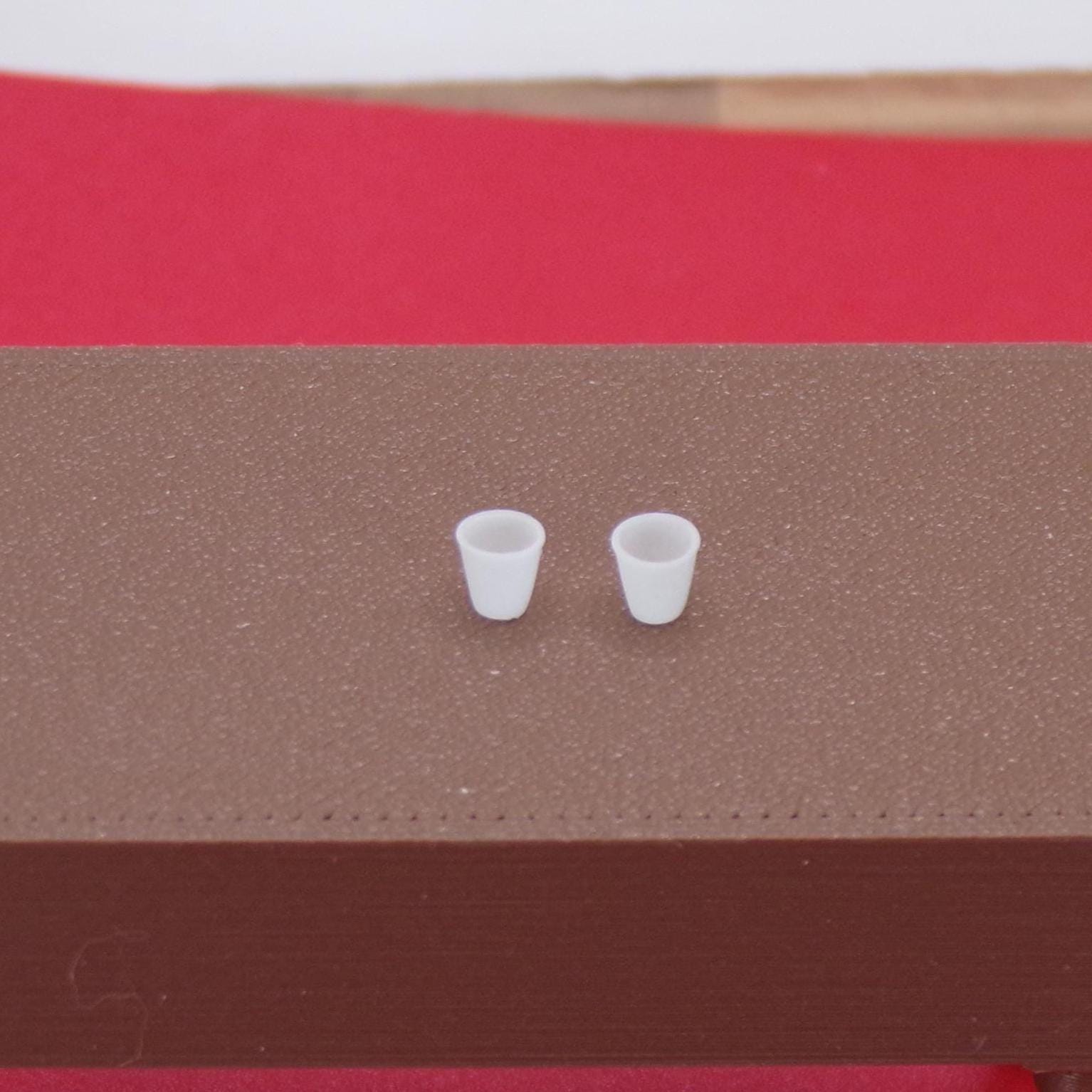Office Coffee Machine Set – 1:24 Scale Miniature Coffee Station with Cups & Supplies - MstrcrftMinis - 1385