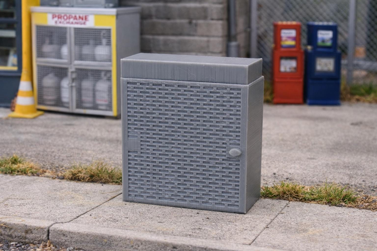 Propane Exchange Cabinet – 1:24 Scale Miniature - MstrcrftMinis - 1329