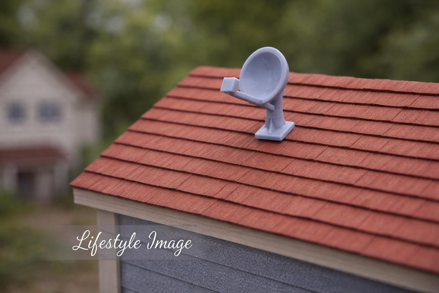Residential Satellite Dish – 1:24 Scale Miniature - MstrcrftMinis - 1353