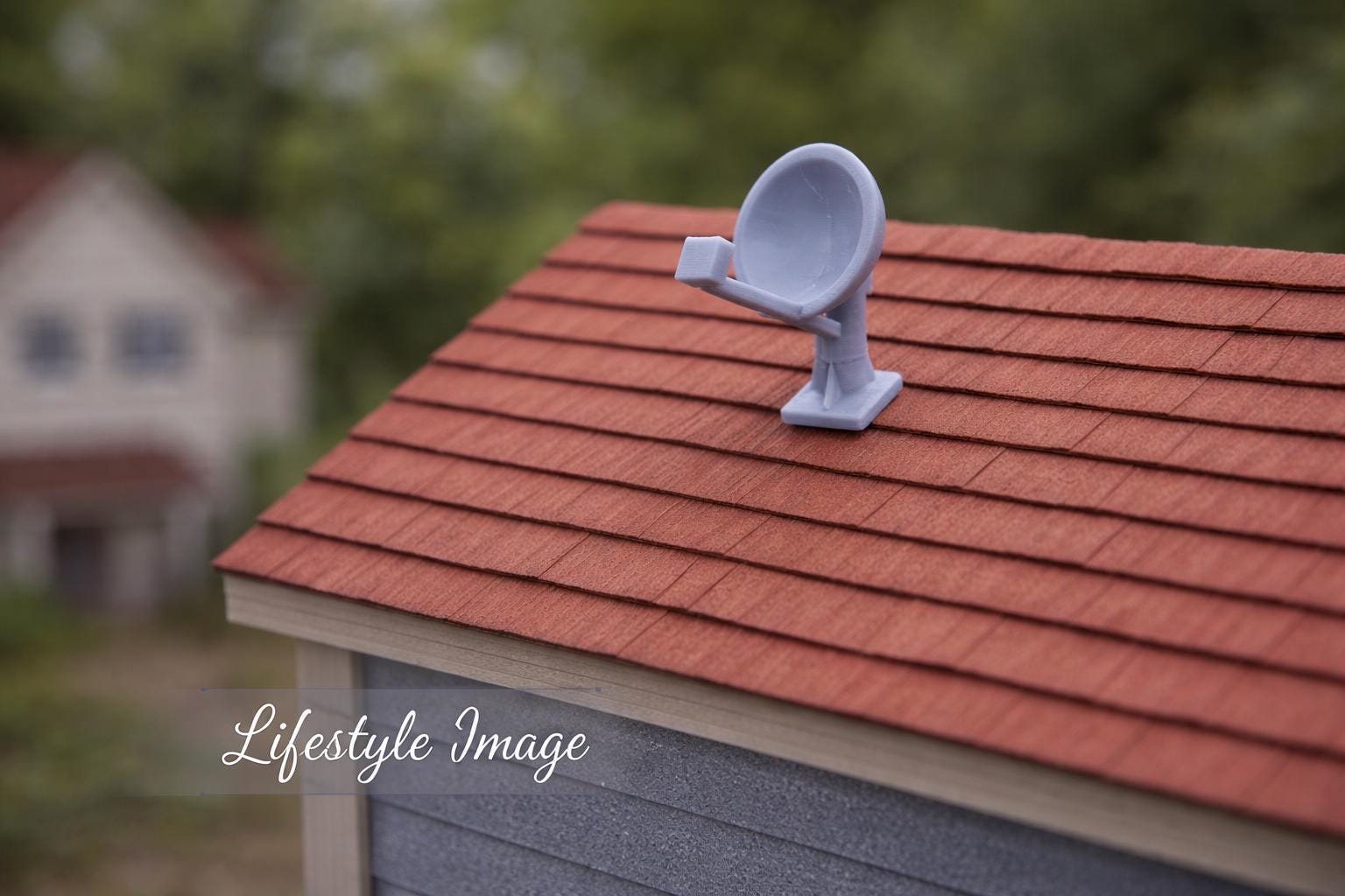 Residential Satellite Dish – 1:24 Scale Miniature - MstrcrftMinis - 1353