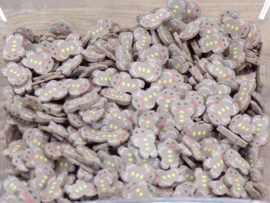 Snappy Gingerbread - Polymer Clay Confetti - Slime, Craft, Decoden, or Resin Supplies - MstrcrftMinis - 1137