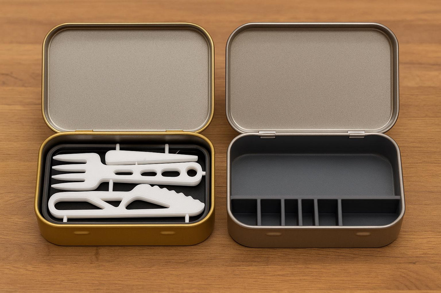 Special - Purpose Altoids - Style Tin Storage Kits – Sewing, 7 & 14 - Day Pill Organizers, Battery Storage, Med - Kit, Spare Cutlery | New Colors - MstrcrftMinis - 1285