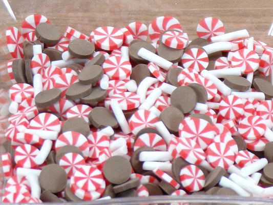 Starlight Mint and Choclate Mix - Polymer Clay Confetti - Slime, Craft, Decoden, or Resin Supplies - MstrcrftMinis - 1136