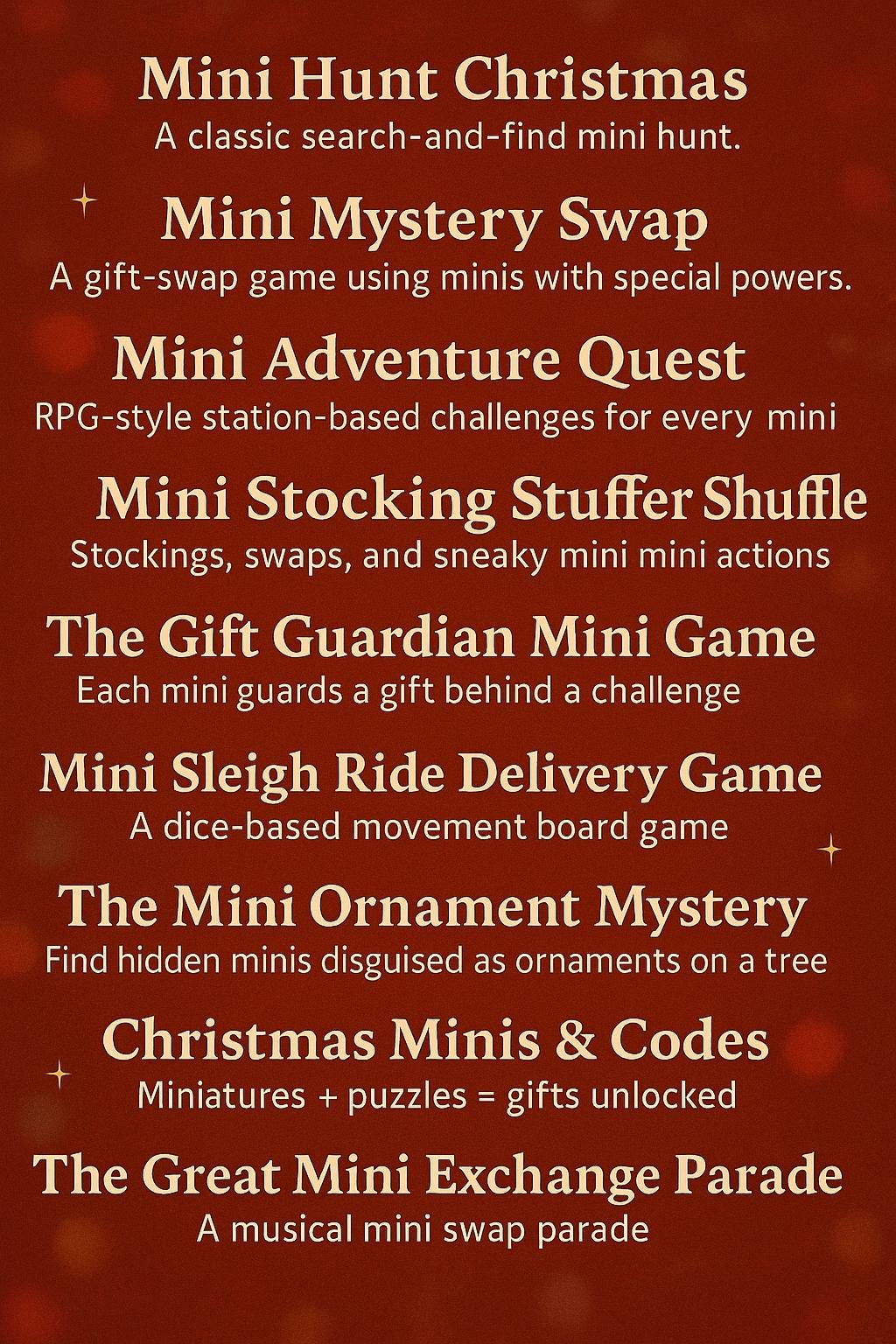 The Christmas Mini Quest – Deluxe Edition | 9 Christmas Miniature Games | Family Gift Exchange Adventure | Printable Holiday Game Kit - MstrcrftMinis - MINIGAMES-IND