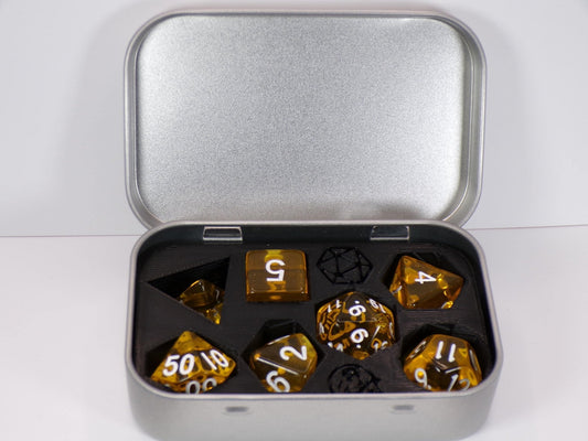 The Crit Tin – Compact Dice Vault for Dungeons & Dragons Adventurers - MstrcrftMinis - 1213