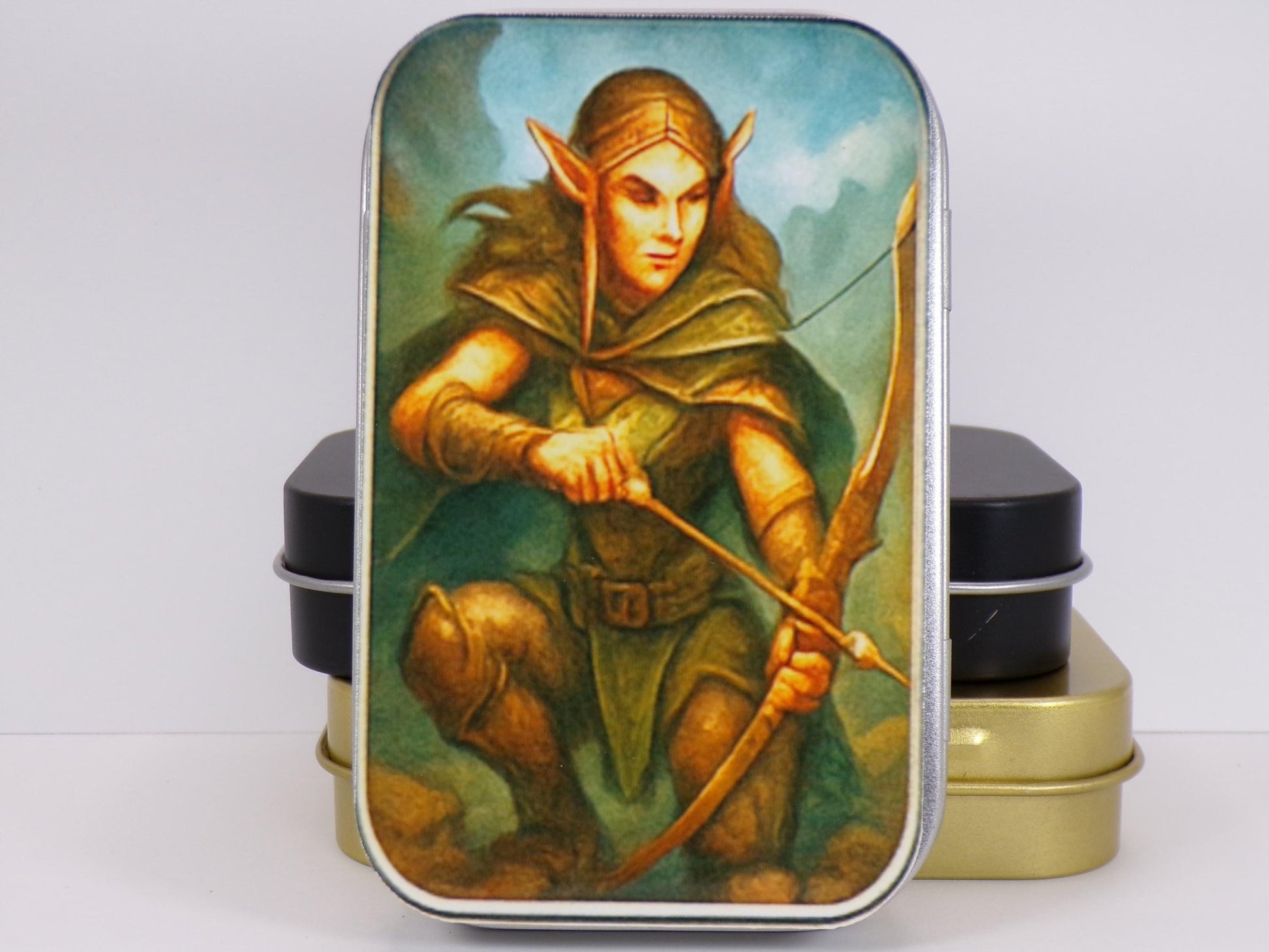 The "Encount - Tin" – Portable Dungeons and Dragons Dice / Accessory Storage in an Altoids - Style Case - “Pack the adventure in your pocket.” - MstrcrftMinis - 1214