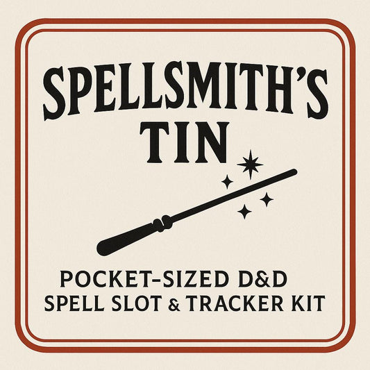 The "Spellsmith's Tin" – Pocket - Sized D&D Spell Slot Tracker That Fits Neatly in an Altoids - Style Tin (Included) - MstrcrftMinis - 1216