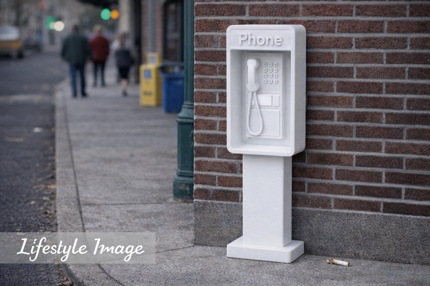 Vintage Pay Phone – 1:24 Scale Miniature - MstrcrftMinis - 1350