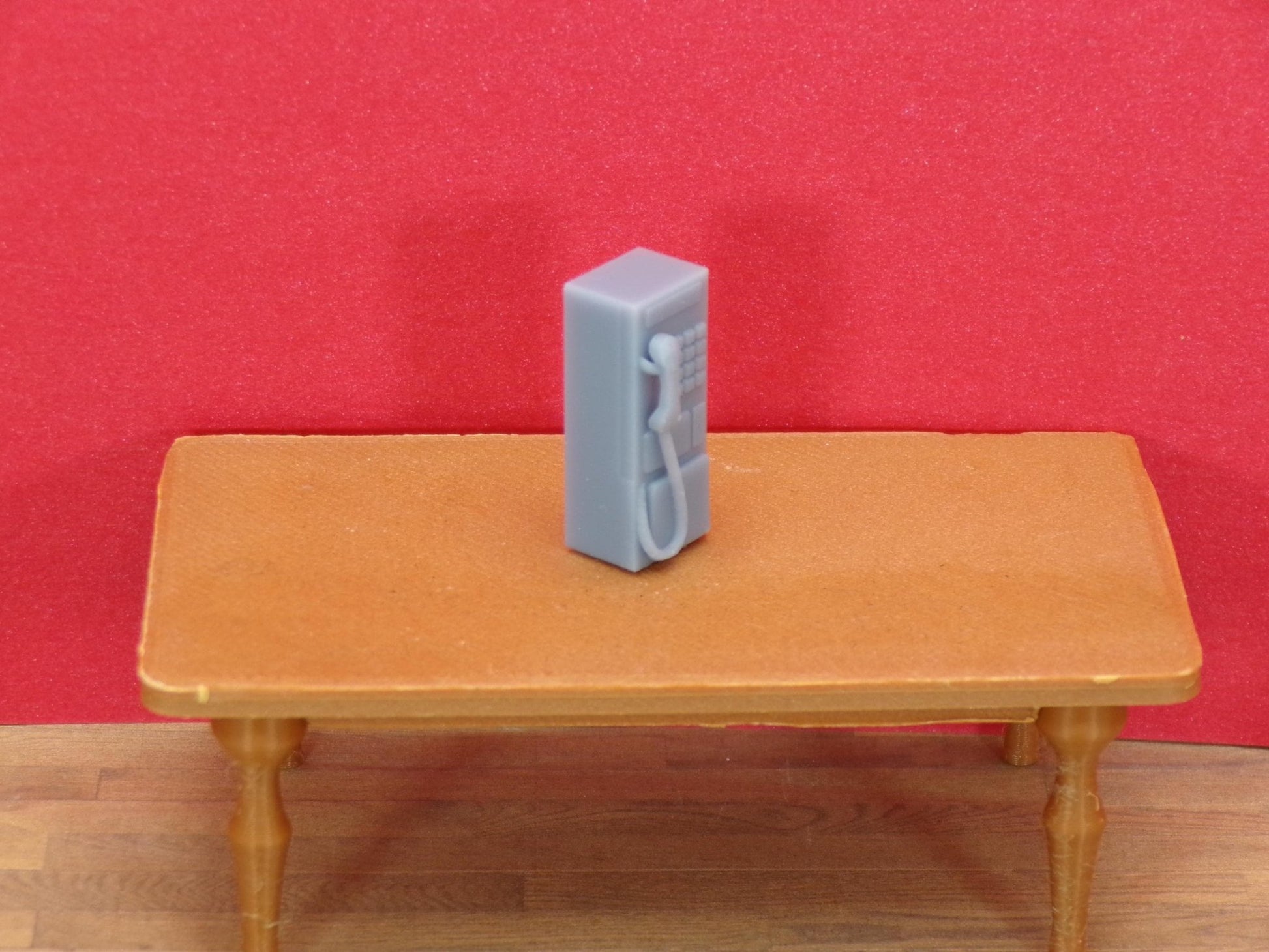 Vintage Pay Phone – 1:24 Scale Miniature - MstrcrftMinis - 1350