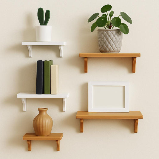 Wall Shelf Set (4 - Pack) – 1:24 Scale Miniature - MstrcrftMinis - 1307