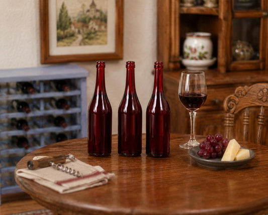 Wine Bottles (10 Pack) – 1:24 Scale Miniature - MstrcrftMinis - 1380