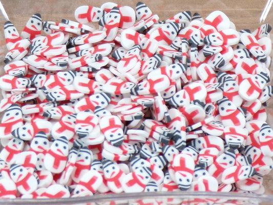 Winter Snowmen - Polymer Clay Confetti - Slime, Craft, Decoden, or Resin Supplies - MstrcrftMinis - 1138