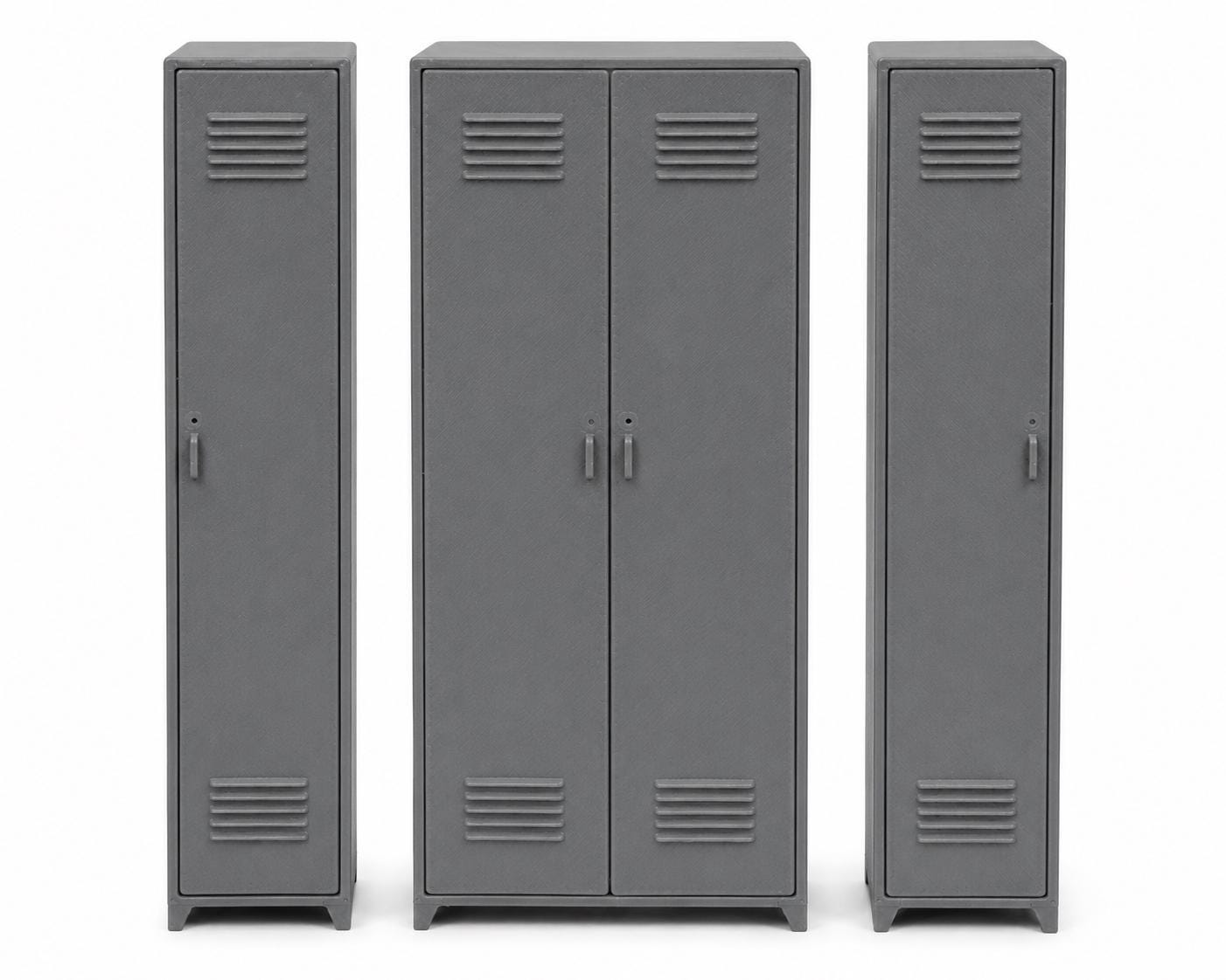 Work / Gym Lockers – 1:24 Scale Miniature - MstrcrftMinis - 1408